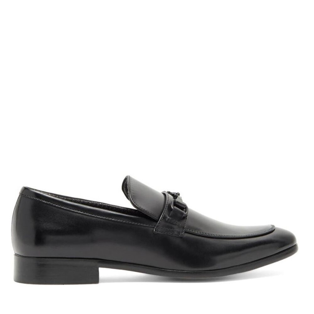 Bashwood Handmade Black Leather Men's Loafers